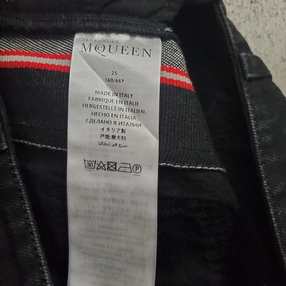 Alexander McQueen Flare Striped Jeans Size 30" waist - Picture 5 of 6